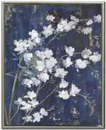 Blossoms in Indigo II Wall Art - Blue/White - 24 X 30