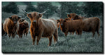 Guardians of the Field Wall Art - Brown - 20 X 40