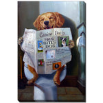 Bathroom Break Wall Art - Multi-Colour - 38 X 60