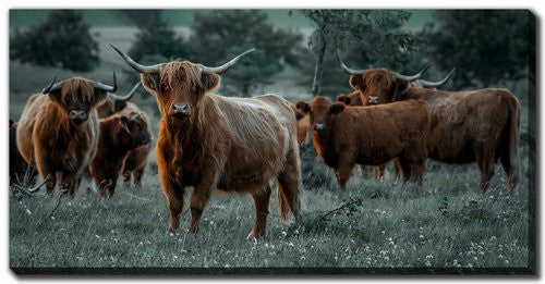 Guardians of the Field Wall Art - Brown - 10 X 20