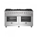 Forno Massimo 60" Stainless Steel Freestanding Double Oven Gas Range (8.64 Cu. Ft.) - FFSGS6239-60