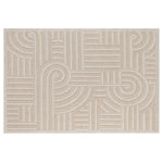 Assia Curves Outdoor Rug - 6' x 9' - Beige