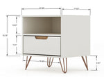 Nuuk I Night Table Set of 2 - Off White/Nature