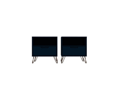 Nuuk I Night Table Set of 2 - Midnight Blue