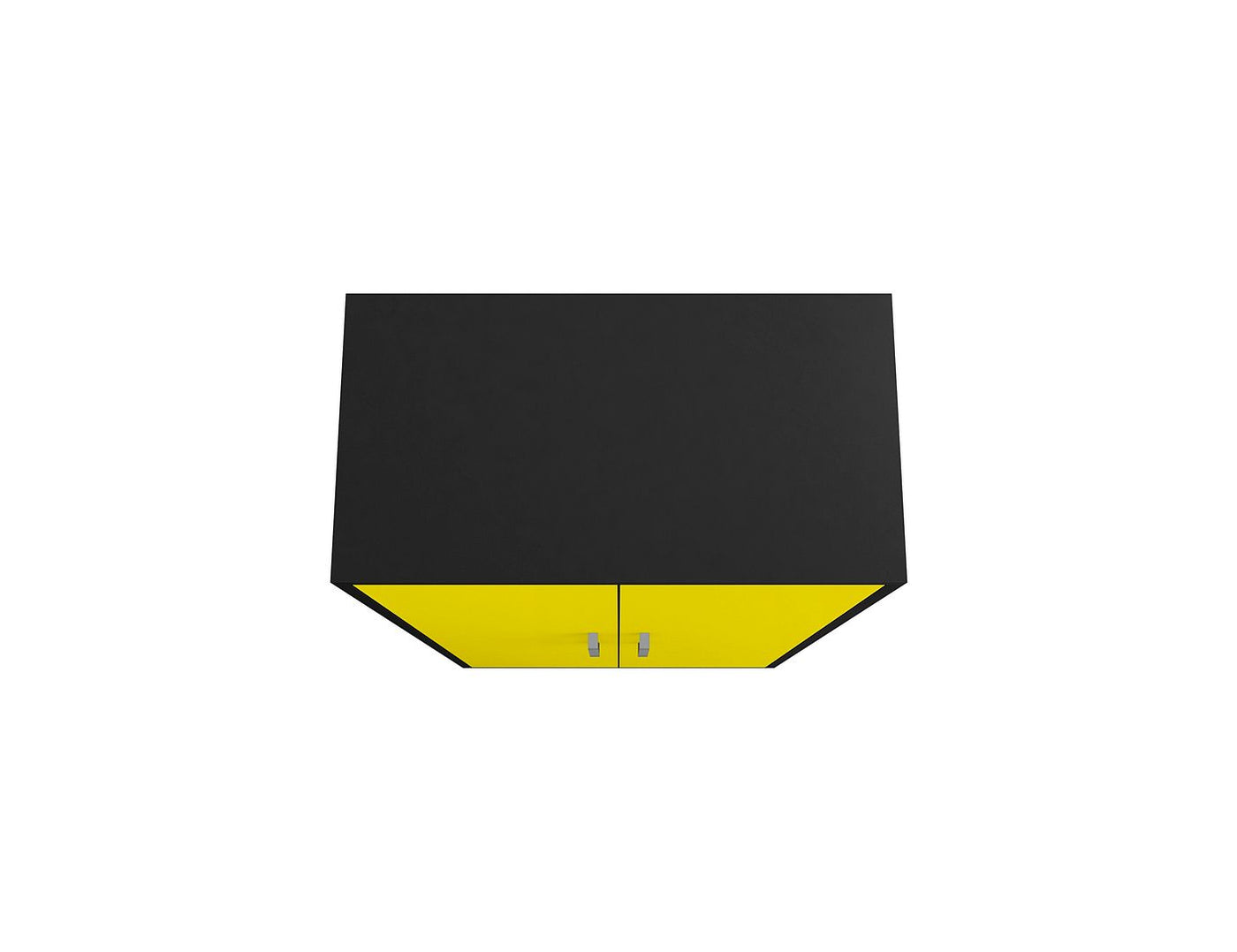 Lunde Storage Cabinet - Matte Black/Yellow - Set of 2
