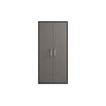 Lunde Storage Cabinet - Matte Black/Grey - Set of 2