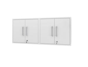 Lunde Floating Garage Cabinet - White - Set of 2