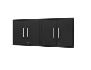 Lunde Floating Garage Cabinet - Matte Black - Set of 2