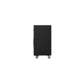 Lunde Mobile Garage Cabinet - Matte Black - Set of 2