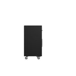 Lunde Mobile Garage Cabinet - Matte Black/Grey - Set of 2