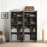 Klinte Storage Closet - Grey - Set of 2