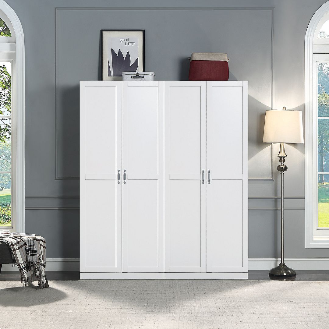 Klinte Storage Closet - White - Set of 2