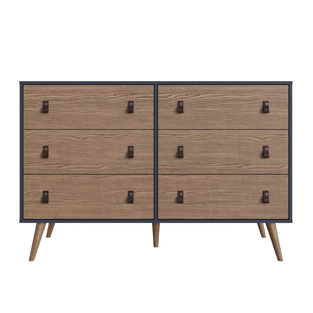 Torsted Dresser and Night Table Set - Blue/Nature