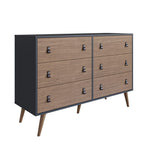 Torsted Dresser and Night Table Set - Blue/Nature