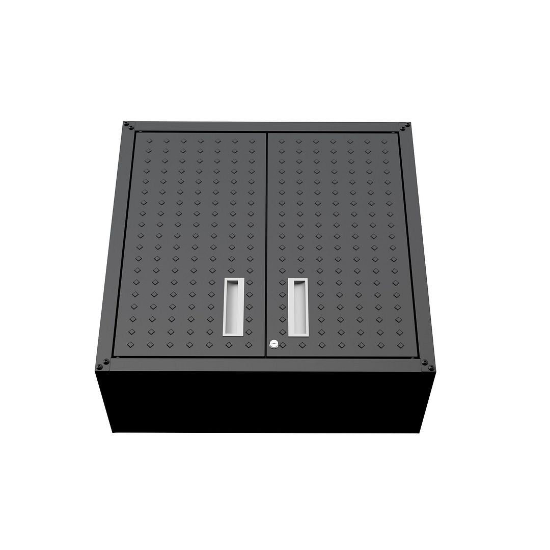 Maximus Floating Garage Cabinet - Charcoal Grey - Set of 2