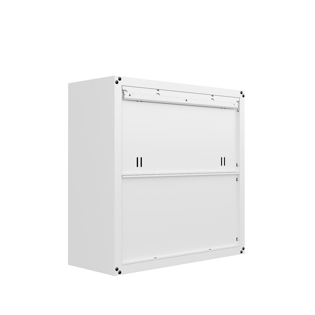 Maximus Floating Garage Cabinet - White - Set of 2