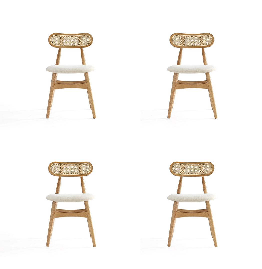 Oliver Dining Chair - Nature/Oatmeal - Set of 4