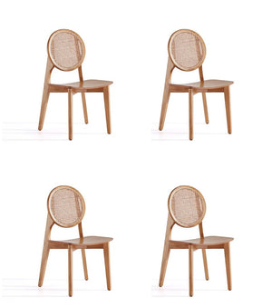 Koldby Round Dining Chair - Nature Cane - Set of 4