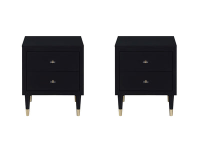 Anderup Nightstand - Black - Set of 2