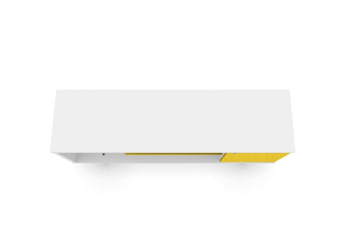 Lekedi 53" TV Stand - White/Yellow