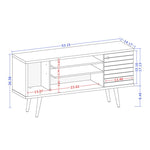 Lekedi 53" TV Stand - Rustic Brown/Yellow