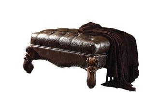 Escalera Ottoman - Dark Brown and Cherry Oak