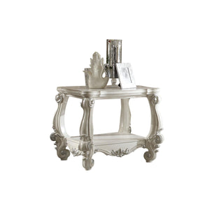 Escalera End Table - Bone White