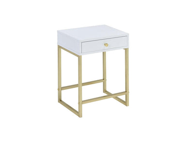 Wingham End Table - White