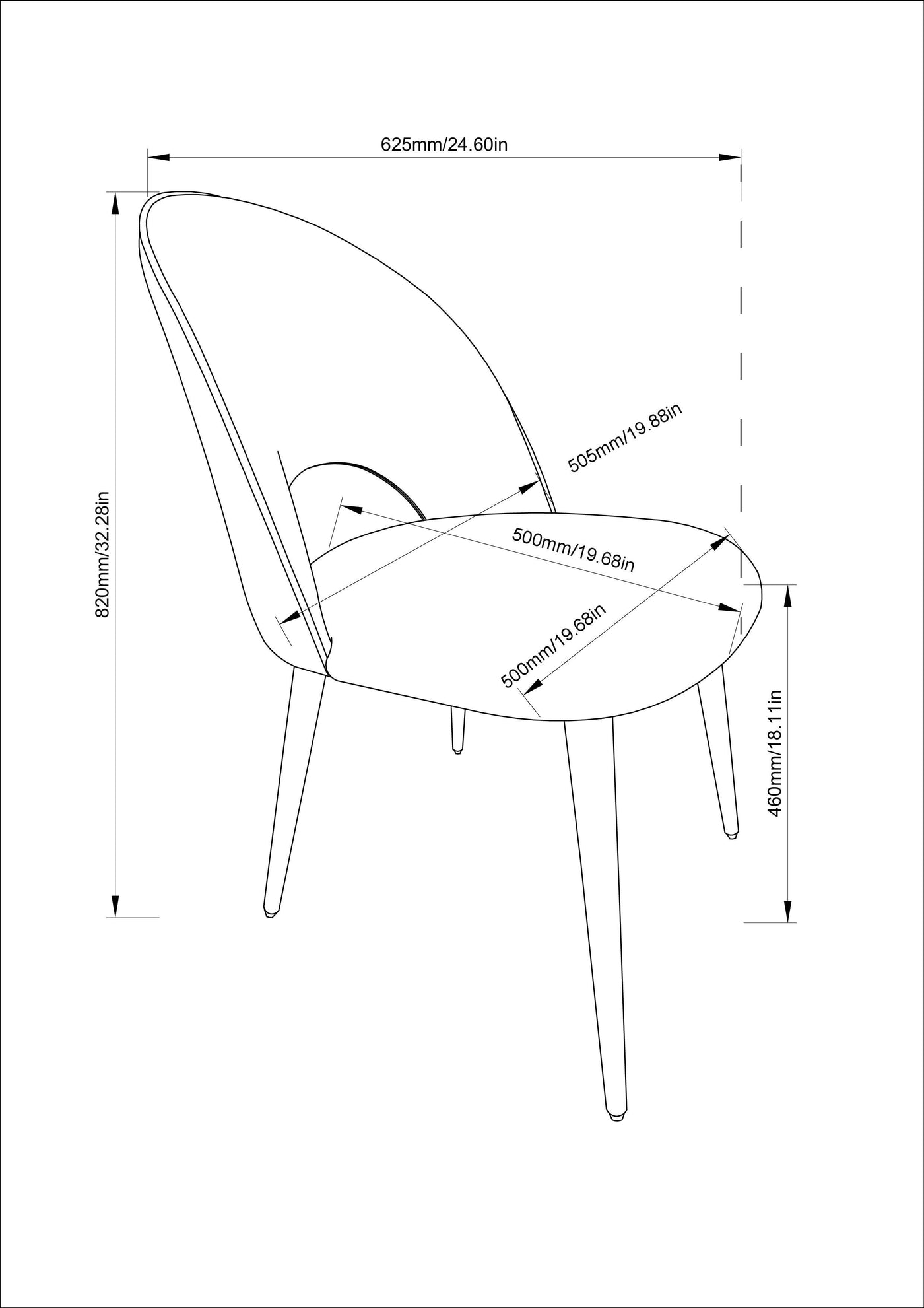 Dalva Dining Chair - Beige - Set of Two