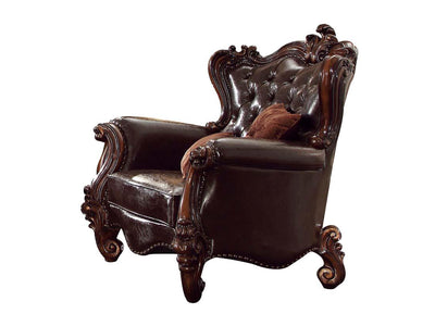Escalera Accent Chair - Dark Brown and Cherry Oak