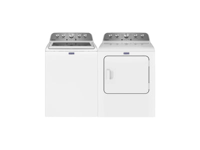 Maytag White Top-Load Washer (5.5 cu. ft.) & Electric Dryer (7.0 cu. ft.) - MVW5430MW/YMED5030MW
