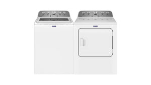 Maytag White Top-Load Washer (5.5 cu. ft.) & Electric Dryer (7.0 cu. ft.) - MVW5430MW/YMED5030MW