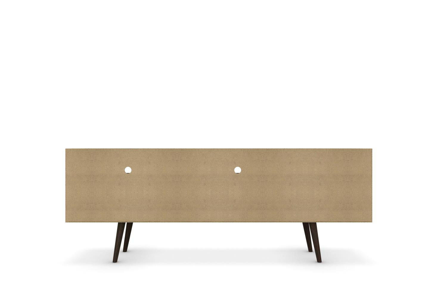 Lekedi 71" TV Stand - White/Aqua Blue