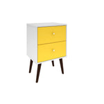 Lekedi II Night Table - White/Yellow