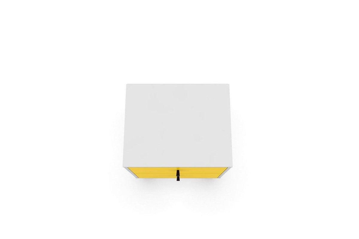 Lekedi II Night Table - White/Yellow