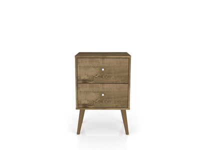 Lekedi II Night Table Rustic Brown