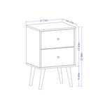 Lekedi II Night Table - Rustic Brown/Yellow
