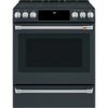 Café Matte Black 30" Electric Range with Built-in WiFi and No-Preheat Air Fry (5.7 Cu. Ft) - CCES700P3MD1