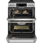 Café Stainless Steel 30" Electric Double Oven Range with Built-in Wifi and No-Preheat Air Fry (6.7 Cu. Ft) - CCES750P2MS1