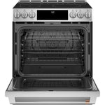 Café™ Stainless Steel 30" Smart Slide-In, Front-Control, Induction and Convection Range with In-Oven Camera (5.7 Cu. Ft) - CHS90XP2MS1