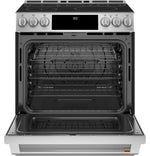 Café™ Stainless Steel 30" Smart Slide-In, Front-Control, Induction and Convection Range with In-Oven Camera (5.7 Cu. Ft) - CHS90XP2MS1