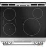 Café™ Stainless Steel 30" Smart Slide-In, Front-Control, Induction and Convection Range with In-Oven Camera (5.7 Cu. Ft) - CHS90XP2MS1