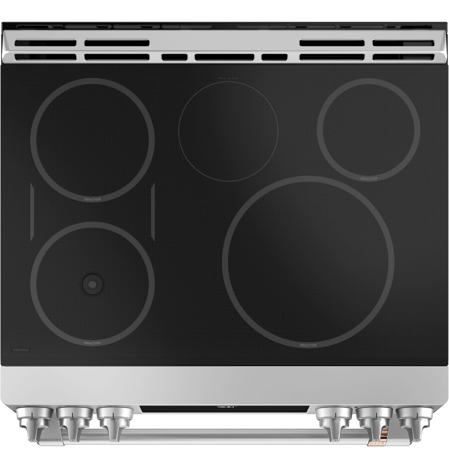 Café™ Stainless Steel 30" Smart Slide-In, Front-Control, Induction and Convection Range with In-Oven Camera (5.7 Cu. Ft) - CHS90XP2MS1