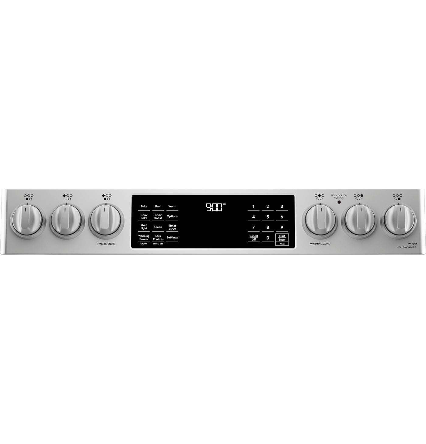 Café™ Stainless Steel 30" Smart Slide-In, Front-Control, Induction and Convection Range with In-Oven Camera (5.7 Cu. Ft) - CHS90XP2MS1