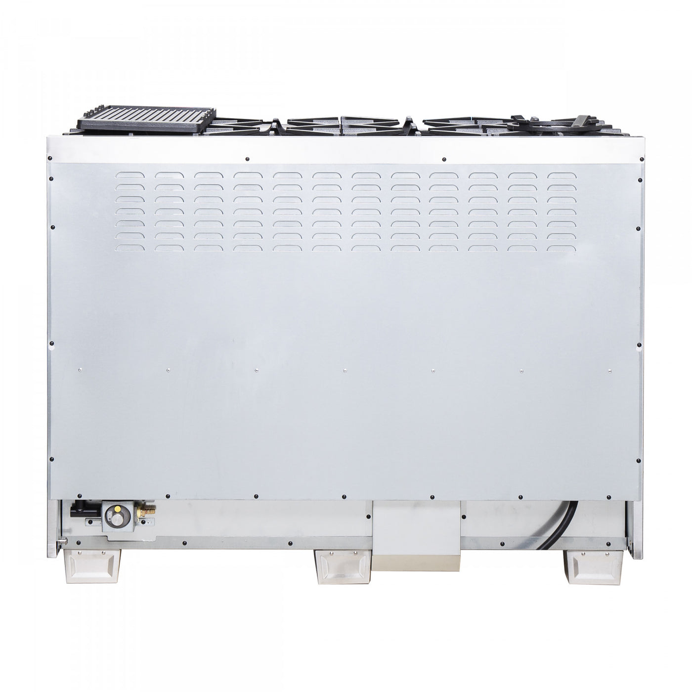 Forno Capriasca 48" Stainless Steel Freestanding Dual Fuel Double Oven Range with Air Fry (6.58 Cu. Ft.) - FFSGS6387-48