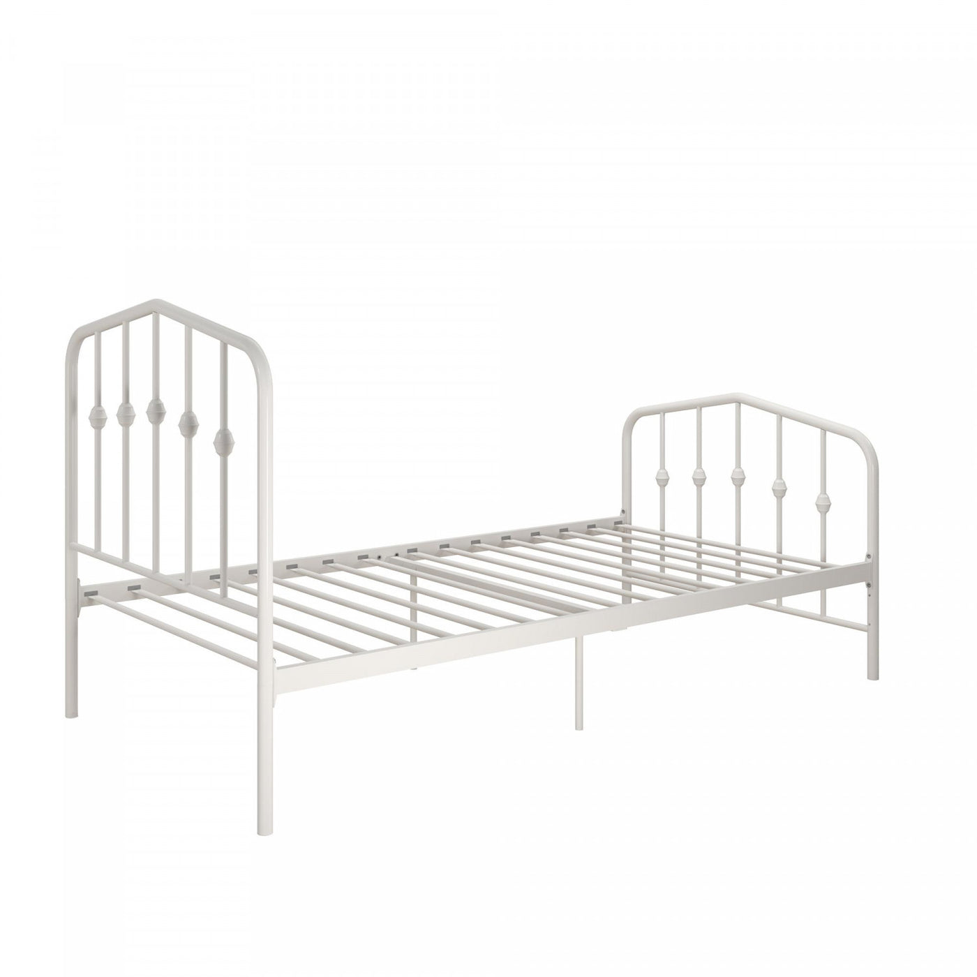 Novogratz Bushwick Metal Platform Twin Bed - Off White