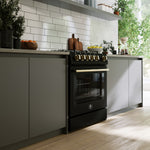 Forno Leonardo 30" Black Freestanding Gas Range (5.0 Cu. Ft.) - FFSGS1116-30BLK