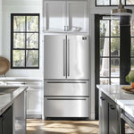 Forno Moena Stainless Steel Counter-Depth French Door Refrigerator (19.2 Cu. Ft.) - FFRBI1820-36SB