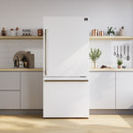 Forno Milano 31" 17.2 Cu.Ft. White Bottom Freezer Refrigerator with Right Swing Door - FFFFD1785-31WHT