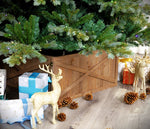 Larvik Wooden Box Christmas Tree Collar - Brown